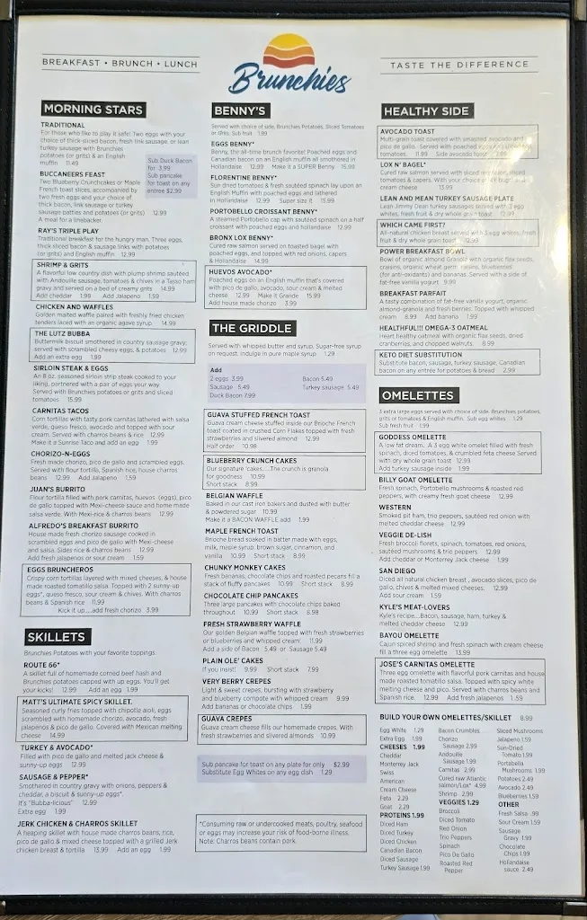 Menu_Brunchies Breakfast, Brunch & Lunch_Lutz, FL_image_old_2
