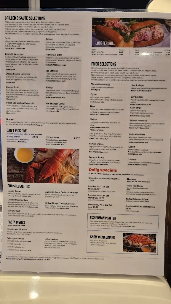 Menu_The Great Catch by Taste of Boston_Lutz, FL_image_old_2