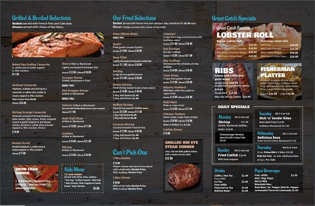 Menu_The Great Catch by Taste of Boston_Lutz, FL_image_old_3