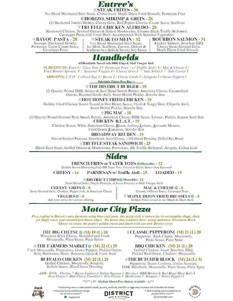 Menu_District Bar and Kitchen_Ocala, FL_image_old_3