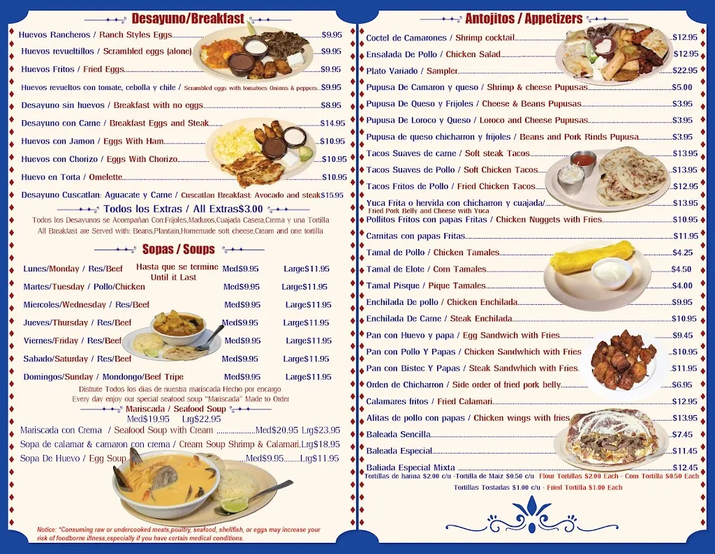 Menu_Cuscatlan Restaurant_Fort Lauderdale, FL_image_old_2