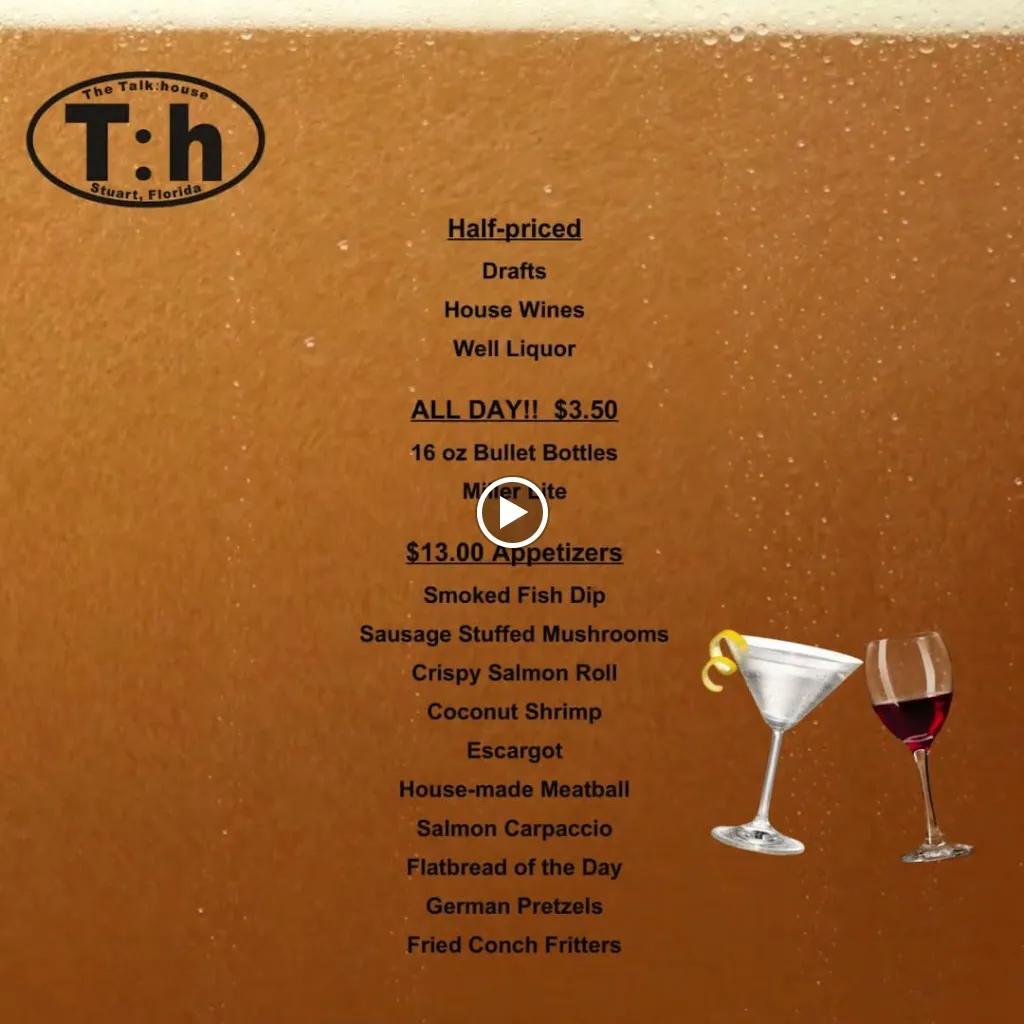Menu_The Talk:house_Stuart, FL_image_old_1