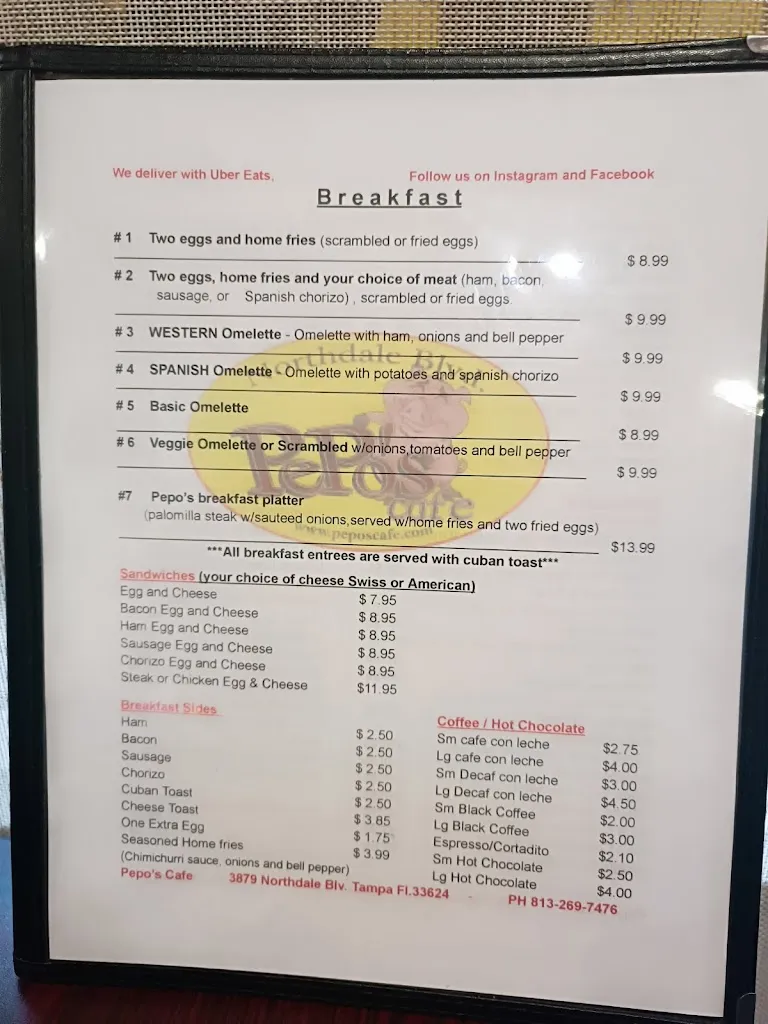 Menu_Pepo's Cafe - Northdale Blvd_Tampa, FL_image_old_3