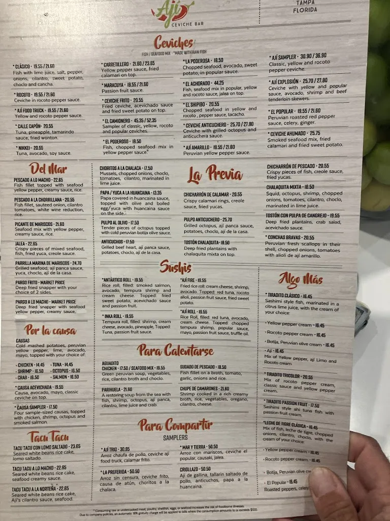 Menu_Aji Ceviche Bar Tampa – Peruvian Restaurant_Tampa, FL_image_old_3