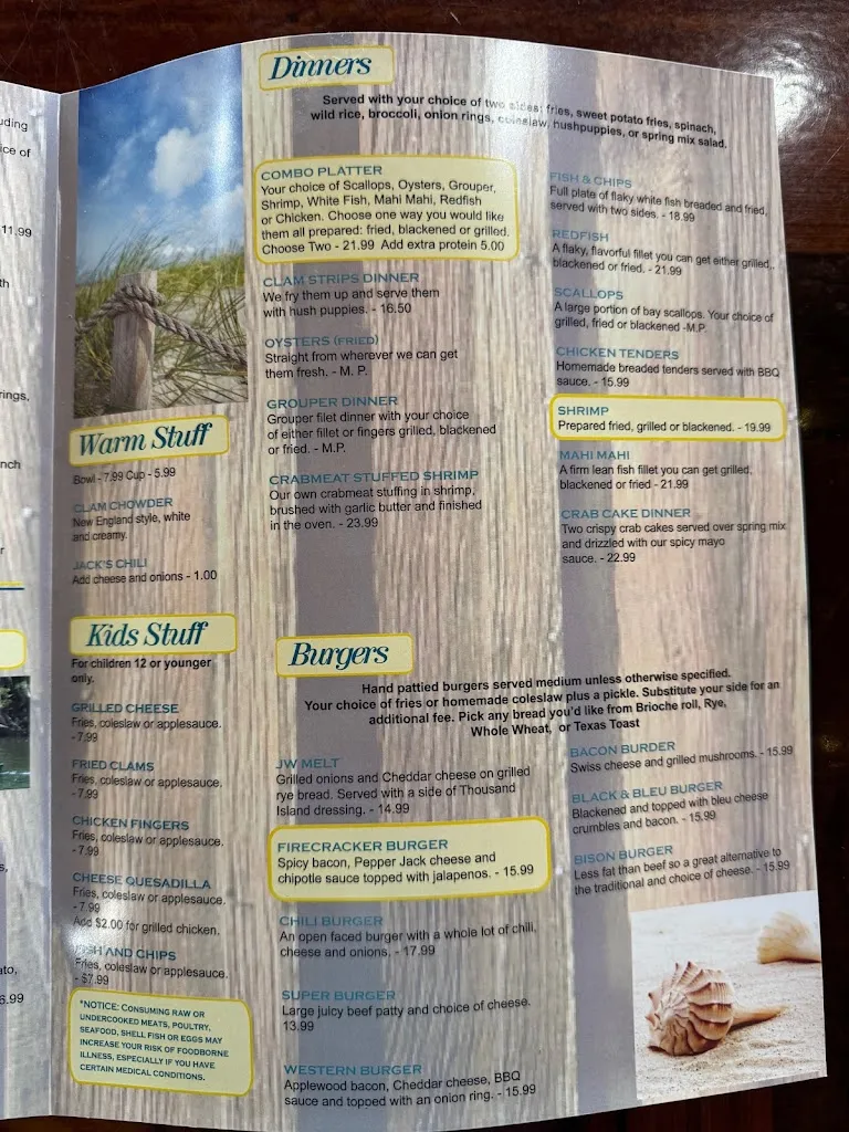 Menu_Jack Willie's Bar, Grill & Tiki_Oldsmar, FL_image_old_2