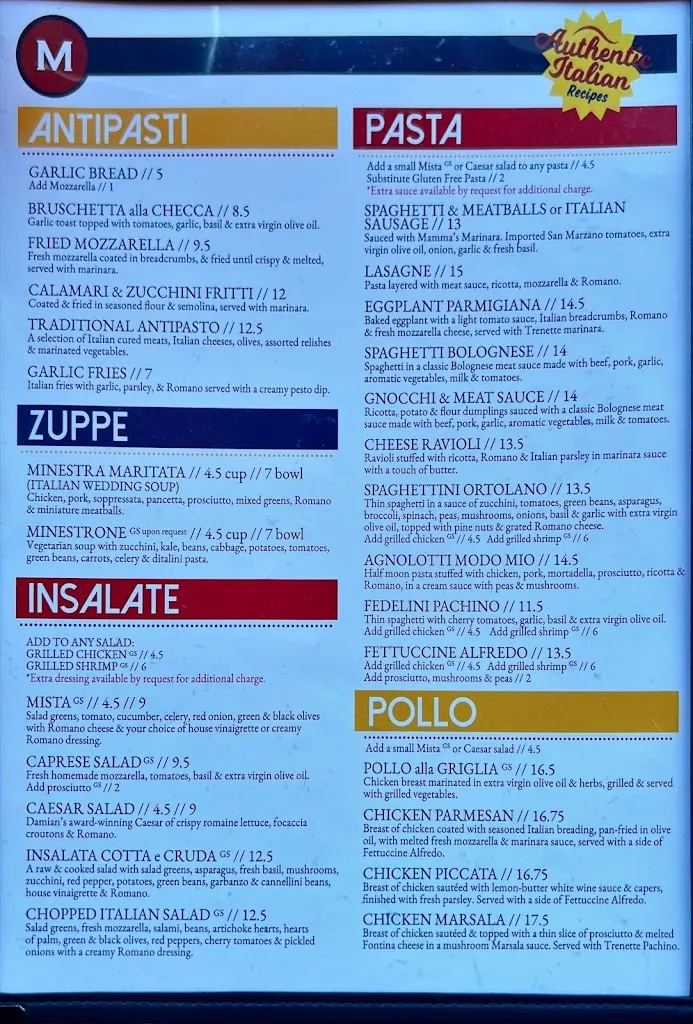 Menu_Mandola’s Italian Kitchen_Oldsmar, FL_image_old_3