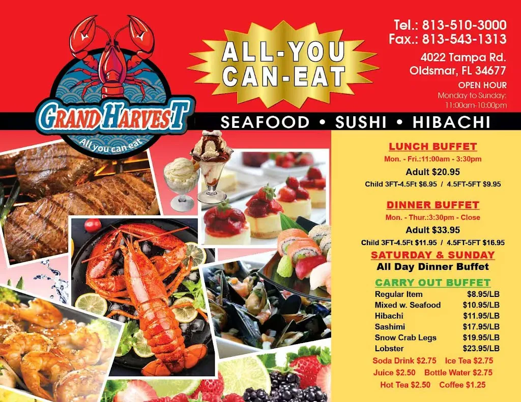 Menu_Grand harvest buffet_Oldsmar, FL_image_old_1