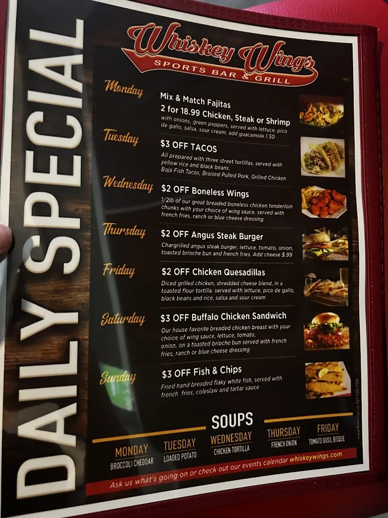 Menu_Whiskey Wings Oldsmar_Oldsmar, FL_image_old_3