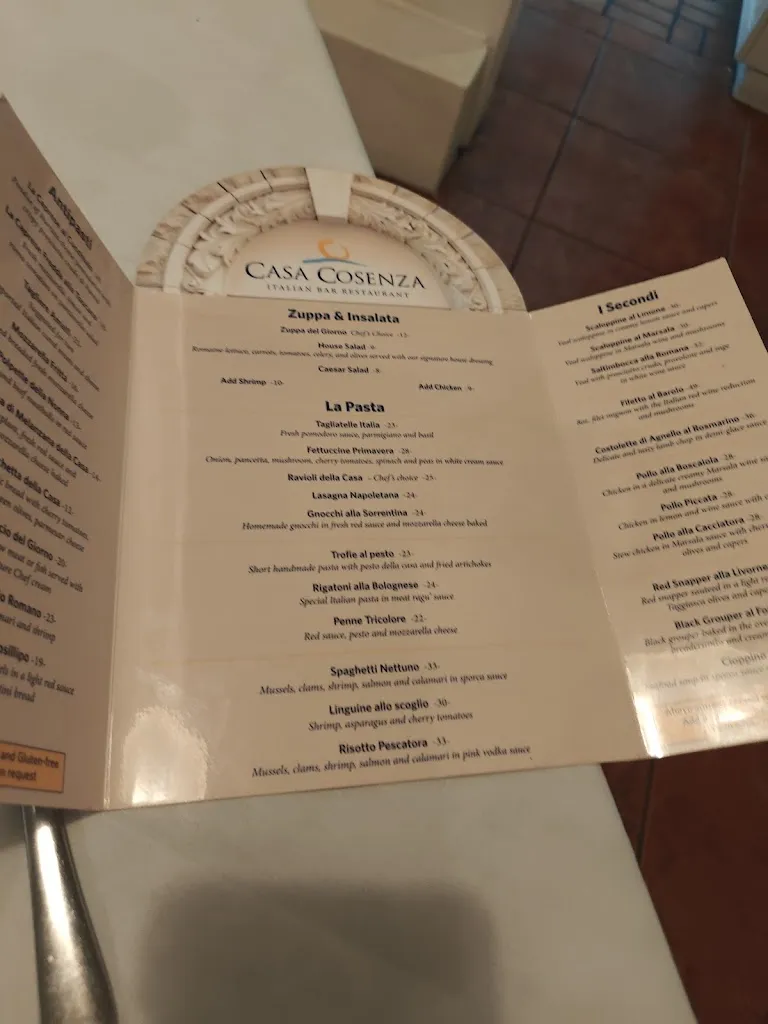 Menu_Casa Cosenza_Oldsmar, FL_image_old_1