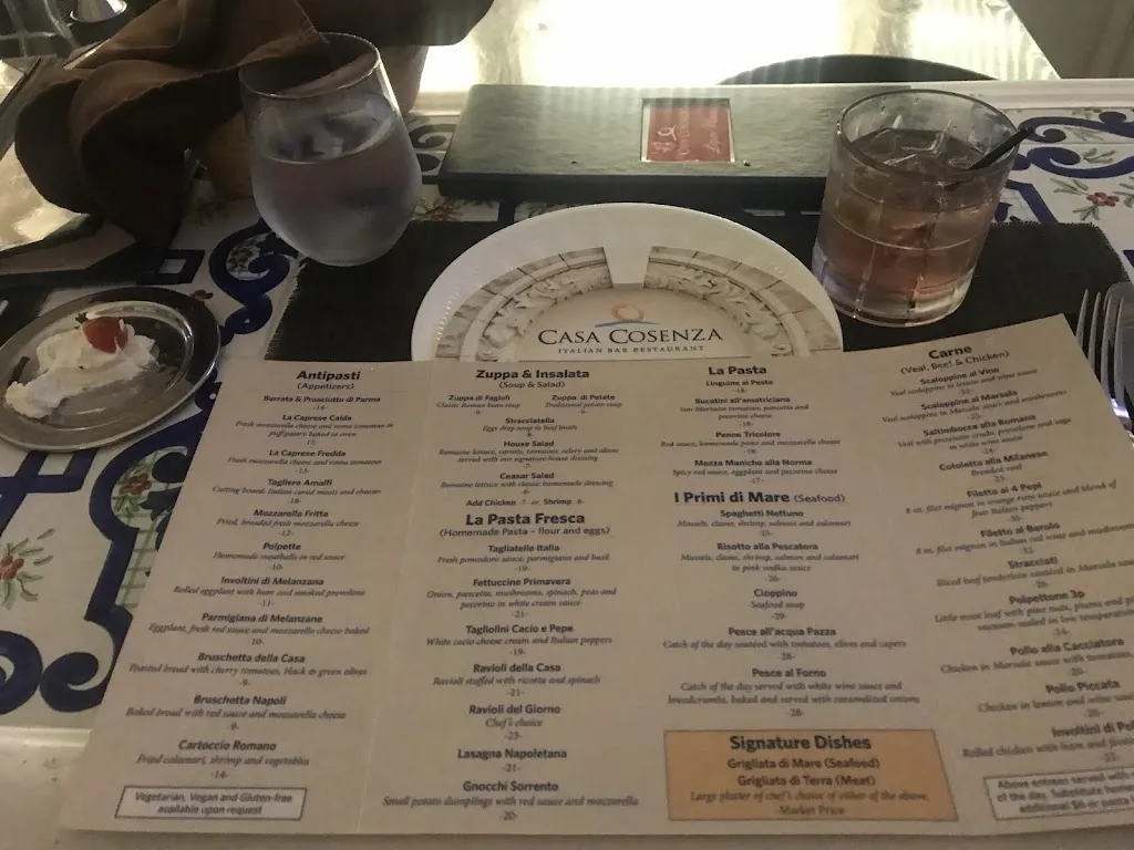 Menu_Casa Cosenza_Oldsmar, FL_image_old_2