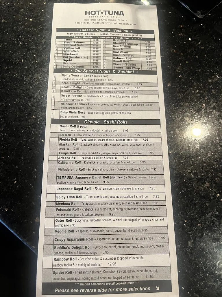 Menu_Hot Tuna Sushi Bar and Grille_Oldsmar, FL_image_old_2