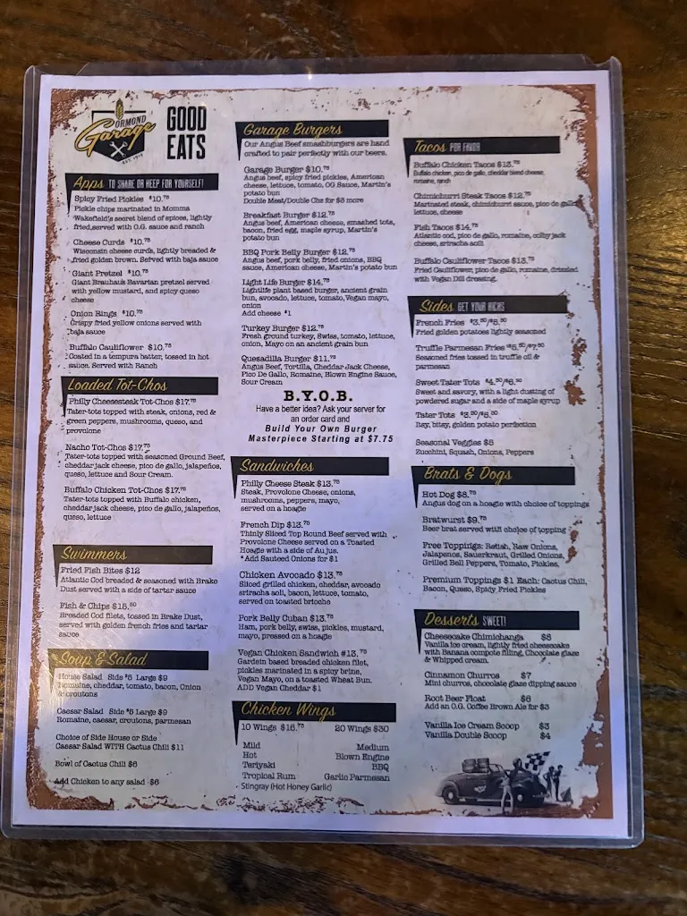 Menu_Ormond Garage_Ormond Beach, FL_image_old_2