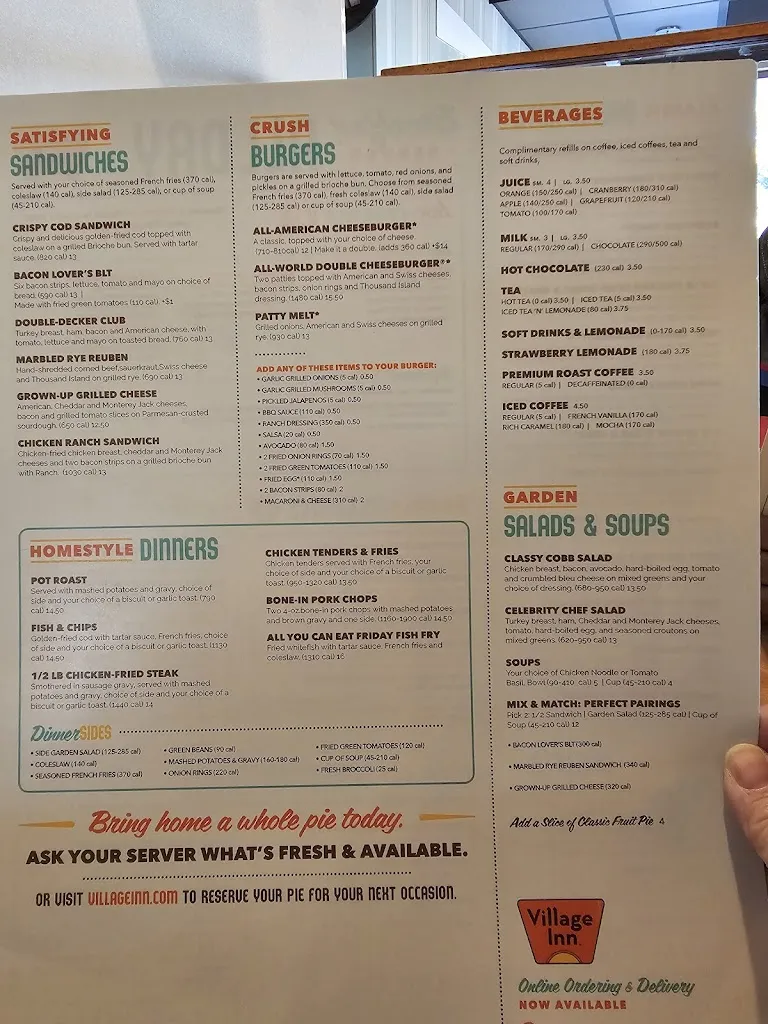 Menu_Village Inn_Pace, FL_image_old_1