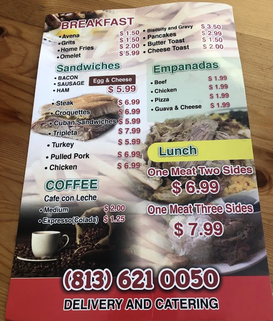 Menu_Chuchy's Cafe_Tampa, FL_image_old_2