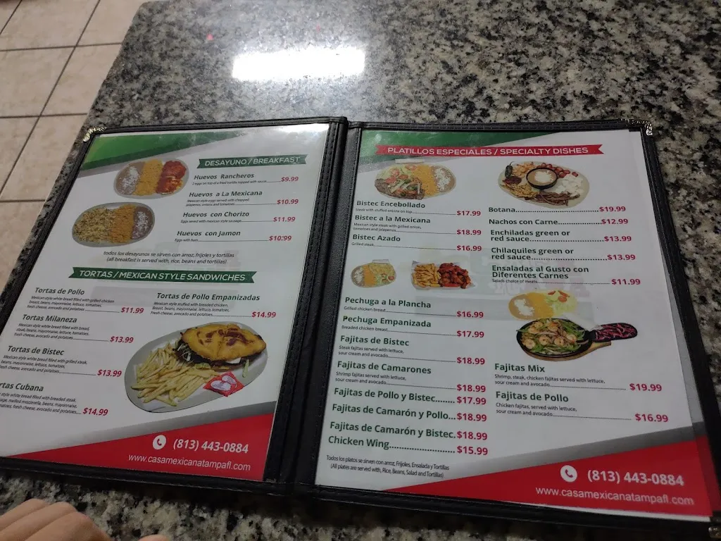 Menu_Casa Mexicana Restaurant_Tampa, FL_image_old_3