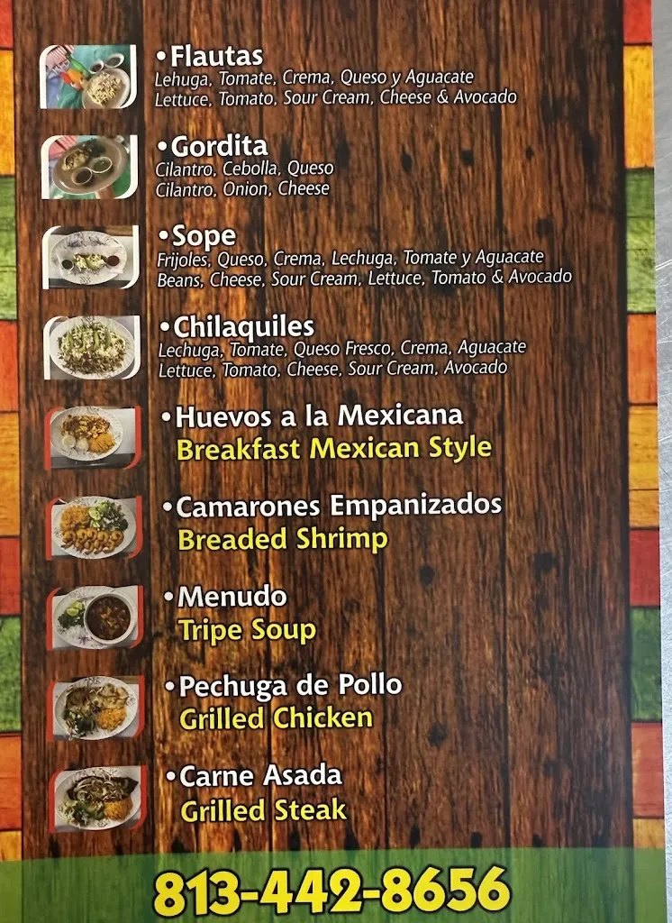 Menu_Taco’s el Tuzo_7711 Causeway Blvd, Clair-Mel_image_old_1