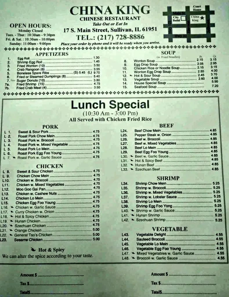 Menu_China King_Sullivan, IL_image_old_2