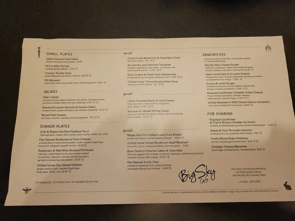 Menu_Big Sky Cafe_Webster Groves, MO_image_old_2