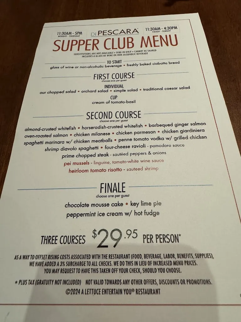 Menu_Di Pescara_Northbrook, IL_image_old_1