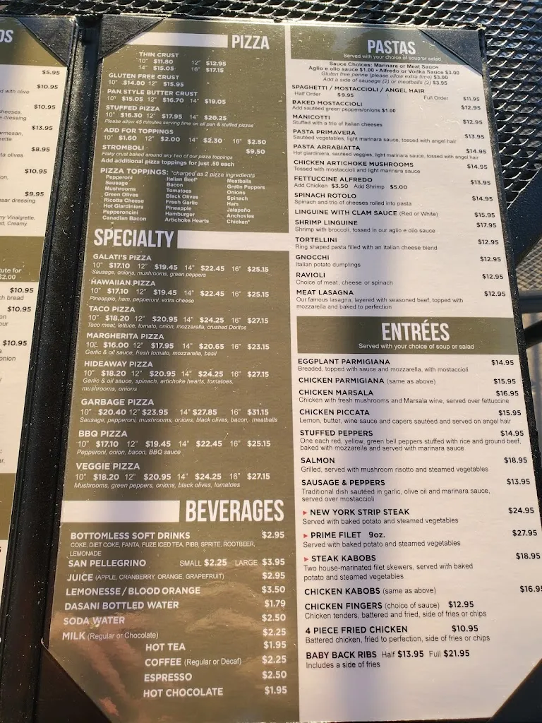 Menu_Galati's Hideaway_Cary, IL_image_old_1