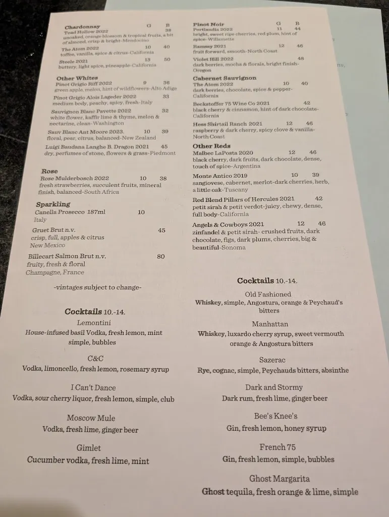 Menu_The Block Restaurant & Butcher Webster Groves Missouri_Webster Groves, MO_image_old_1