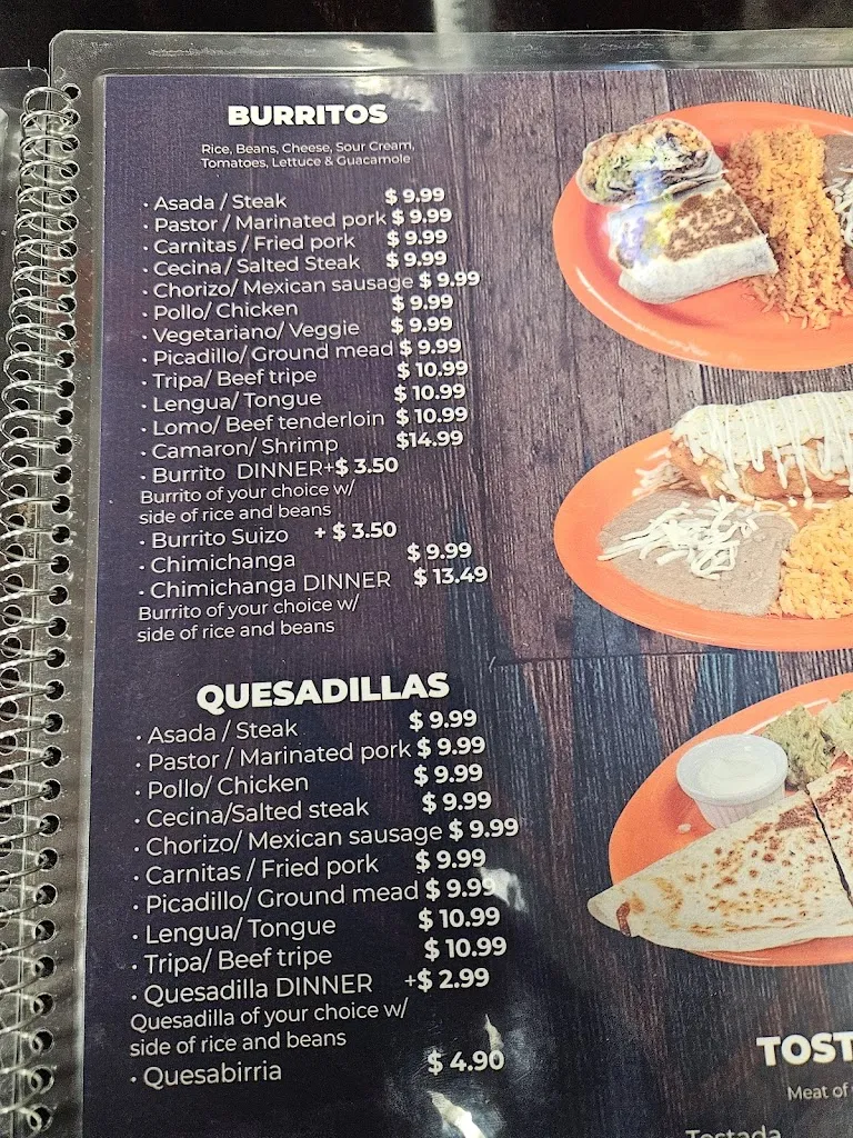 Menu_Los 2 Magueyes Restaurant_Fox Lake, IL_image_old_1