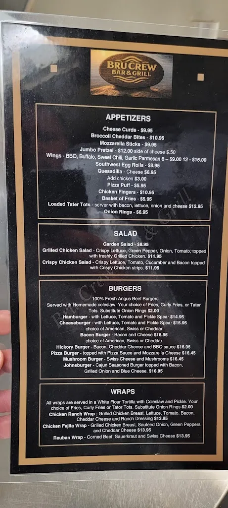 Menu_Bru Crew Bar & Grill_Johnsburg, IL_image_old_2