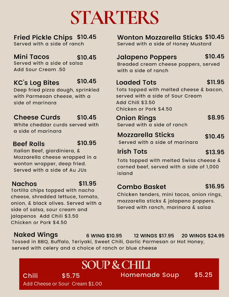 Menu_KC's Cabin_Spring Grove, IL_image_old_1