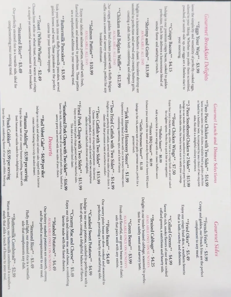 Menu_All That And A Touch of Soul_Joliet, IL_image_old_1