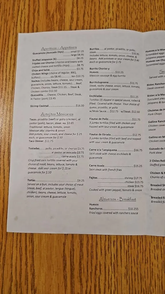 Menu_Vela’s Restaurant & Lounge_Joliet, IL_image_old_1