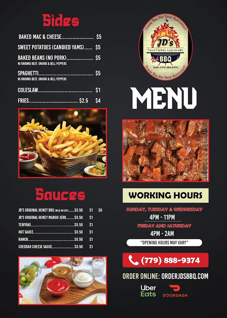 Menu_JD's BBQ_Joliet, IL_image_old_2