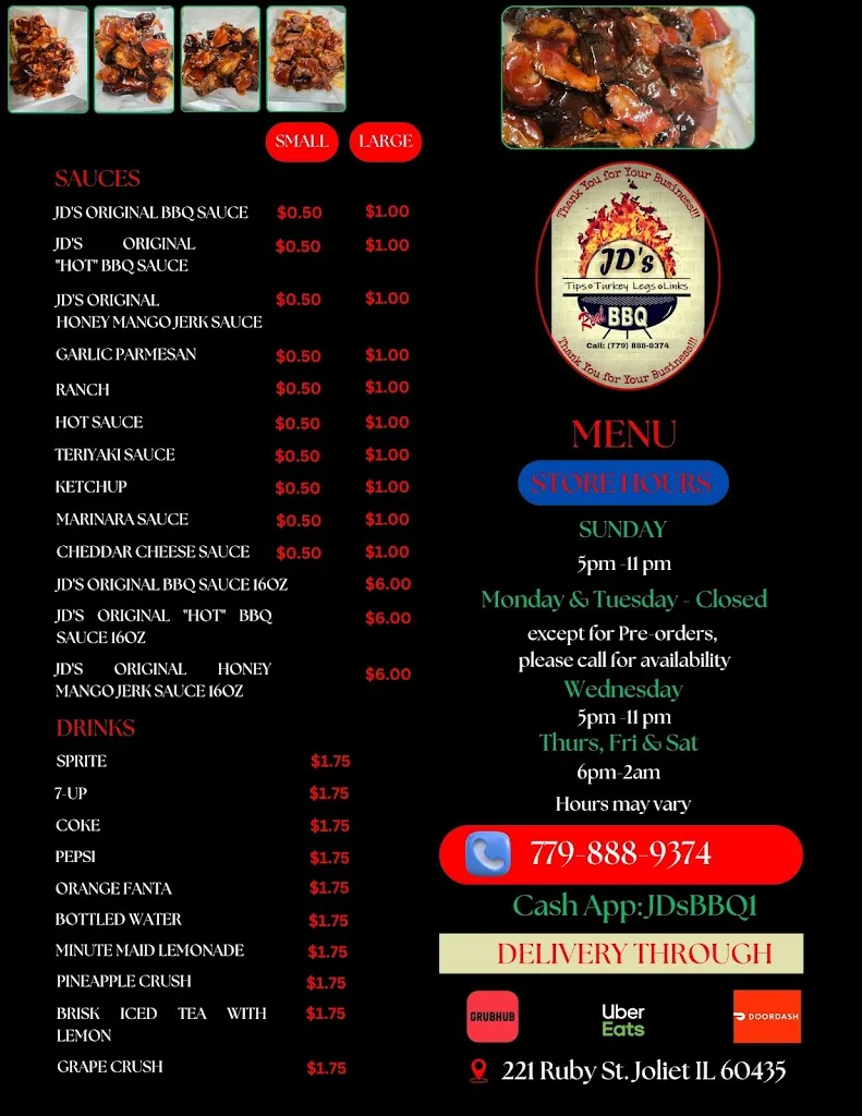 Menu_JD's BBQ_Joliet, IL_image_old_3