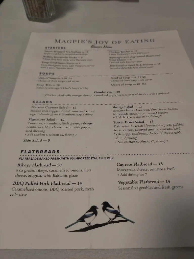 Menu_Magpies Joy of Eating_Joliet, IL_image_old_1