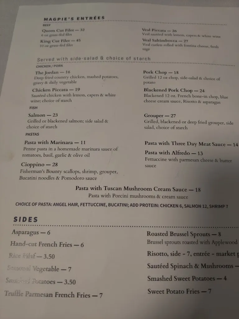 Menu_Magpies Joy of Eating_Joliet, IL_image_old_3
