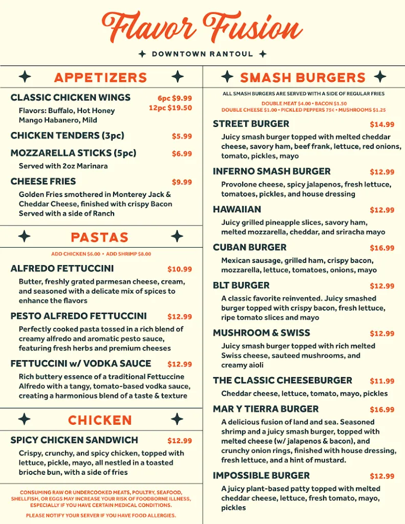 Flavor Fusion restaurant à Rantoul, IL