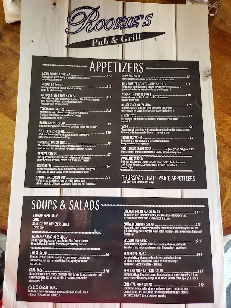Menu_Rookies Pub and Grill_Rockton, IL_image_old_2