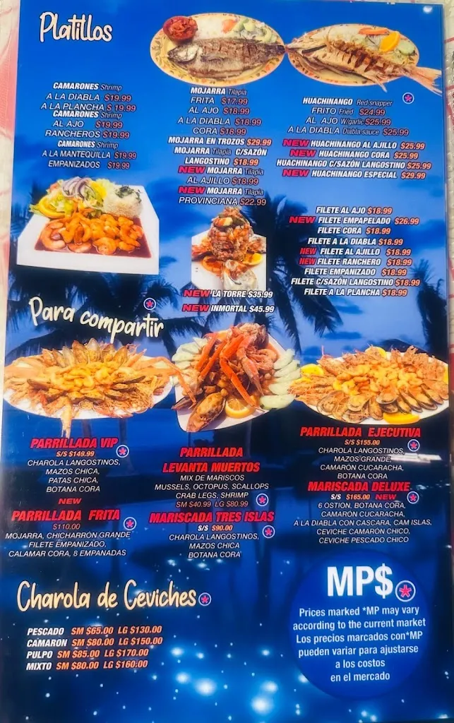 Menu_Las Tres Islas Marias_Round Lake Beach, IL_image_old_1