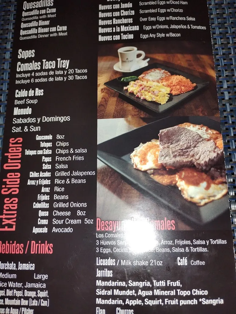 Menu_Los Comales Round Lake_Round Lake Beach, IL_image_old_2