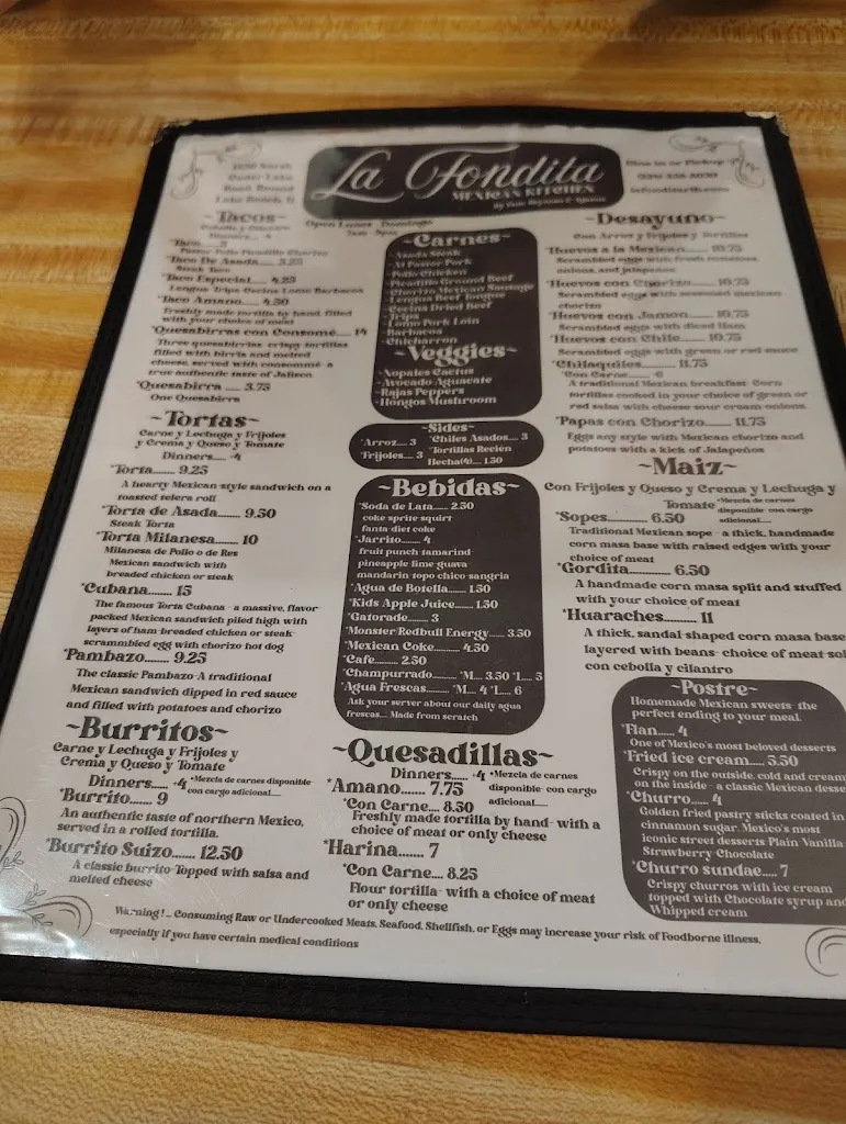 Menu_La Fondita_Round Lake Beach, IL_image_old_3