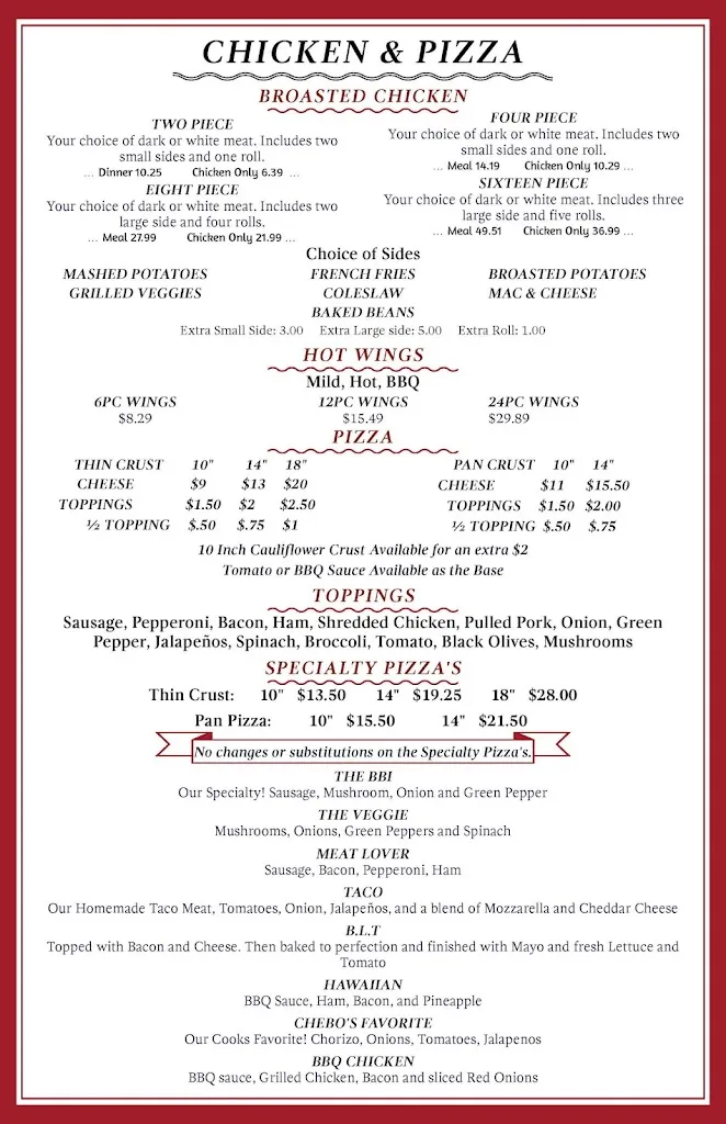 Menu_Bobby's Barrel_Round Lake, IL_image_old_3