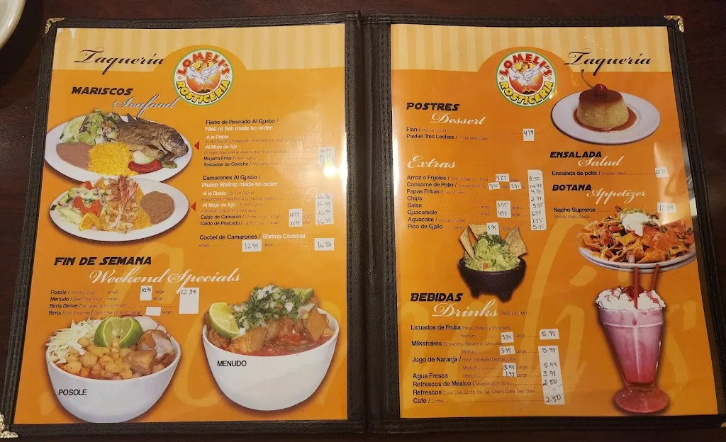 Menu_Lomeli's Rosticeria_Round Lake Beach, IL_image_old_2