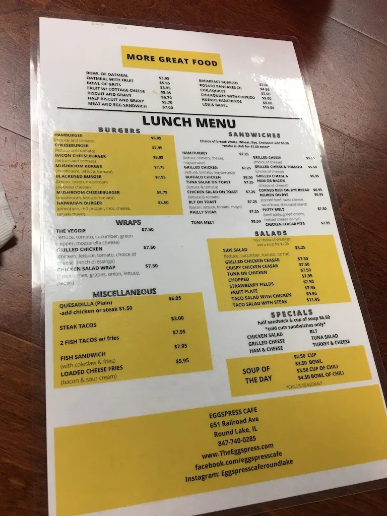 Menu_Eggspress Café-Heg inc - Round Lake_Round Lake, IL_image_old_1