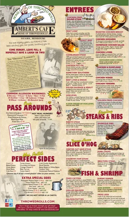 Menu_Lambert's Café_Ozark, MO_image_old_1
