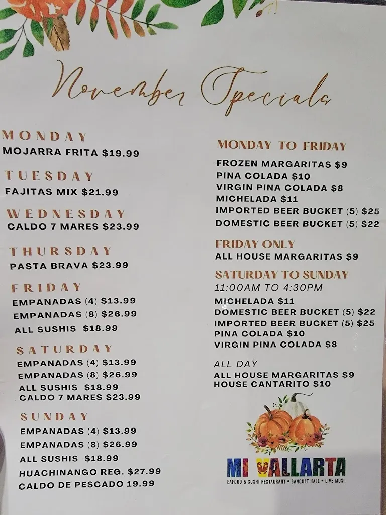 Menu_Mi Vallarta_South Elgin, IL_image_old_1