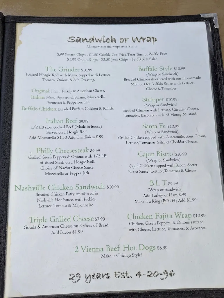 Menu_Jesse Oaks Food & Drink_Gages Lake, IL_image_old_2