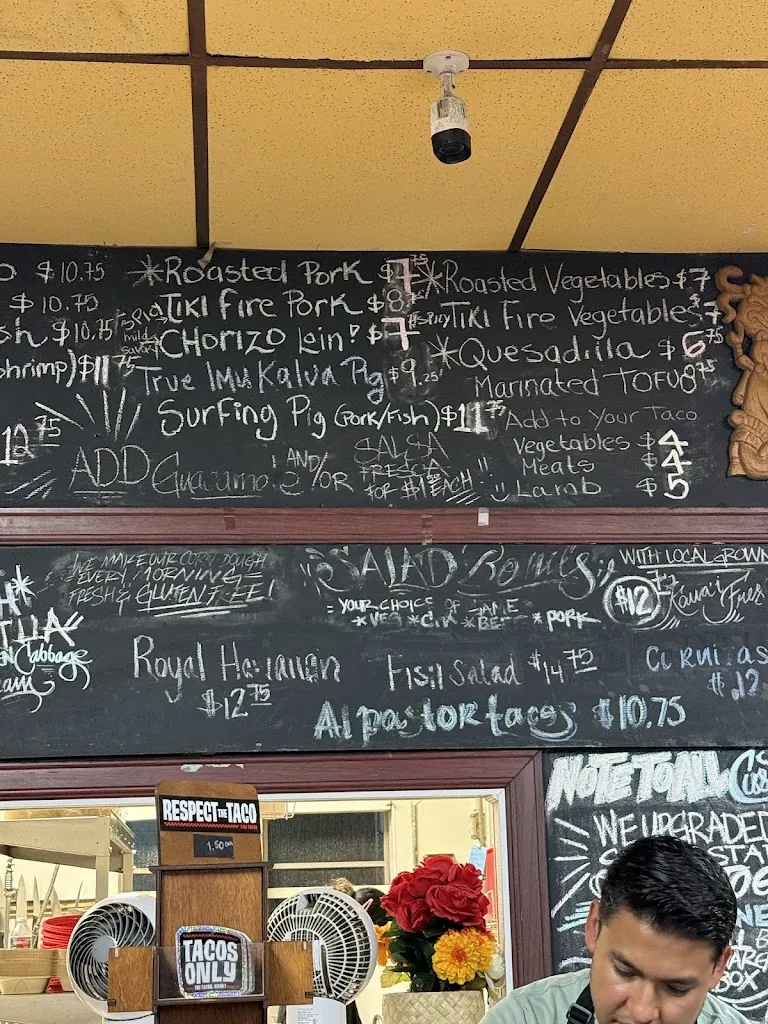 Menu_Tiki Tacos_Kapaʻa, HI_image_old_2