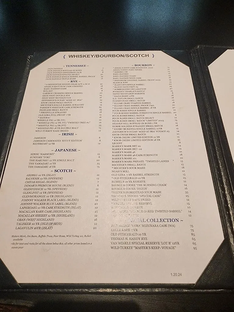 Menu_Twisted Tree Steakhouse_St. Louis, MO_image_old_2