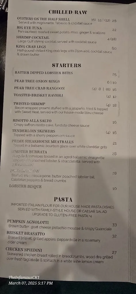 Menu_Twisted Tree Steakhouse_St. Louis, MO_image_old_3