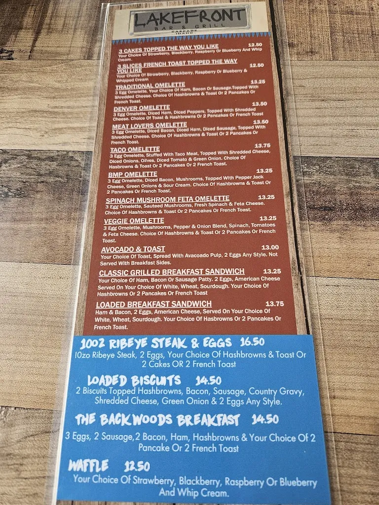 Menu_Lakefront Bar & Grill_Cascade, ID_image_old_2