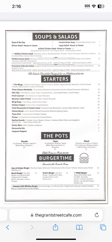 Menu_Grant Street Cafe_Dumont, NJ_image_old_3